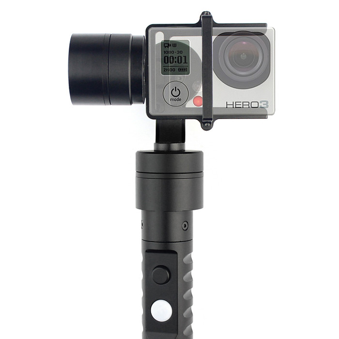 3-Axis Handheld Stabilizing Gimbal Action Camera Stabilizer Video Shock Absorber 320 Degree Control for Sport Cameras
