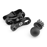 Aluminum CNC Diving Lights Ball Butterfly Clip Arm Clamp Mount + ABS Ball Base Adapter For GOPRO HERO3/3+/4/5 3plus 3 C?