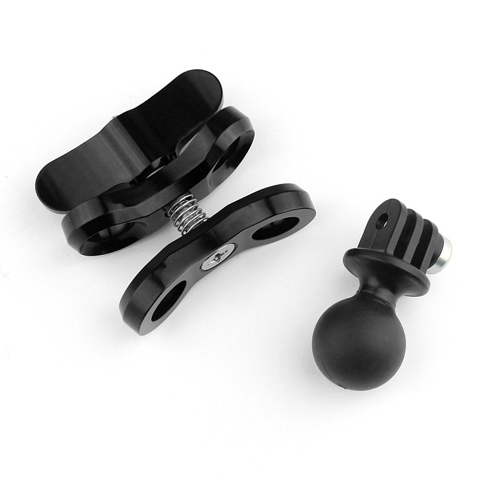 Aluminum CNC Diving Lights Ball Butterfly Clip Arm Clamp Mount + ABS Ball Base Adapter For GOPRO HERO3/3+/4/5 3plus 3 C?
