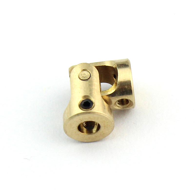 Brass Mini Cardan 3mm-3mm Counpling DIY Toy Accessories Universal joint for DIY Car Boat