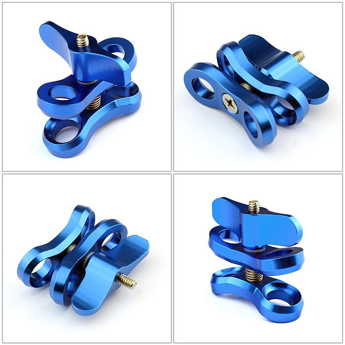 Diving Lights Ball Butterfly Clip Arm Clamp Mount For GOPRO13 3+/4/5 Xiaoyi Gitup