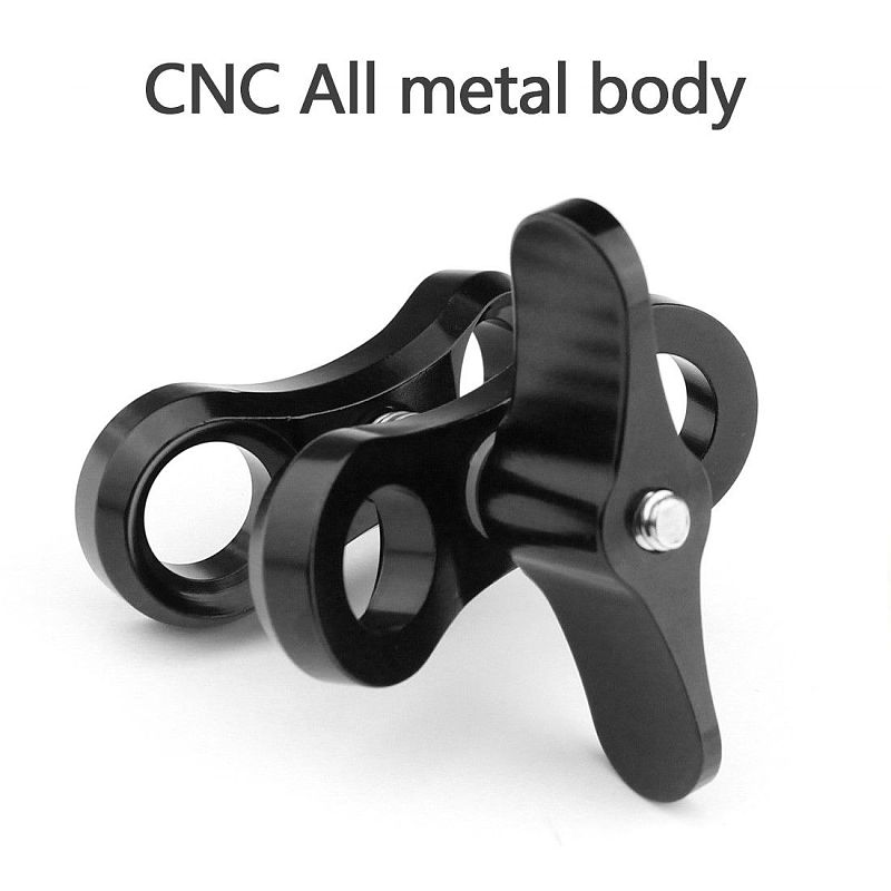 Diving Lights Ball Butterfly Clip Arm Clamp Mount For GOPRO13 3+/4/5 Xiaoyi Gitup