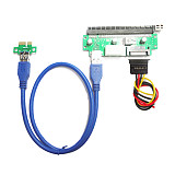 WBTUO PCIE X1 to PCIE X16 extension cable PCIE USB3.0 graphics extension cable