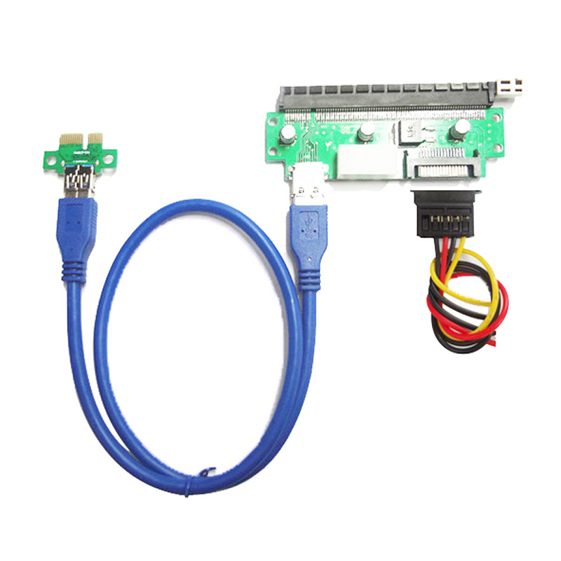 WBTUO PCIE X1 to PCIE X16 extension cable PCIE USB3.0 graphics extension cable