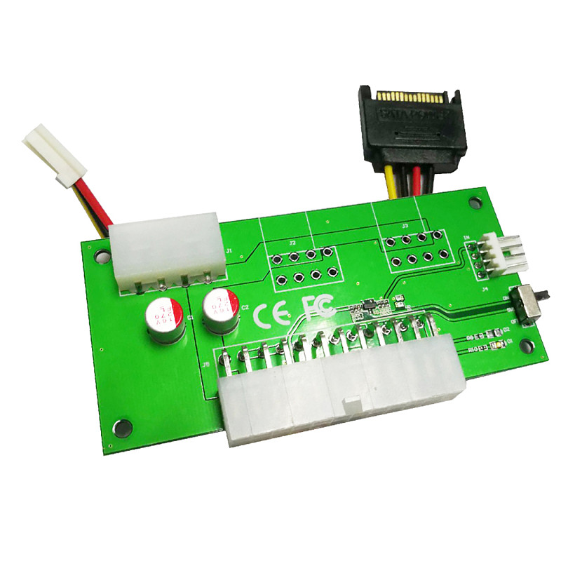 WBTUO Dual Power Synchronous Starter 24PIN Power Supply Synchronous Line Dual Power Start Transfer Adapter with manual switch