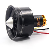 QX 64mm EDF with 12 Blades Ducted Fan Jet 3S-4S Motor QF2822 3500KV/ 4300KV Brushless Motor for RC Airplane