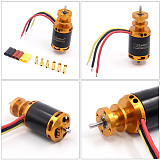 QX-MOTOR 64mm 12 Blades Ducted Fan Jet EDF QF2822 3500KV /4300KV Brushless Motor 3-4S Lipo for RC Airplanes