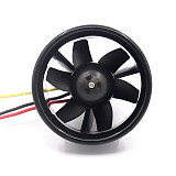 55mm/64mm 6/5 Blades EDF Ducted Fan with QF2611 3500KV/4500KV Brushless Motor for RC Drone Ducted
