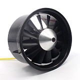 QX 64mm EDF with 12 Blades Ducted Fan Jet 3S-4S Motor QF2822 3500KV/ 4300KV Brushless Motor for RC Airplane