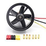 QX Motor 64mm EDF Ducted Fan Set 5 Blades Electric with 3-4s 4300KV Brushless Motor Outrunner QF2822 for Jet AirPlane