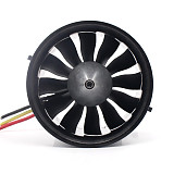 QX 70mm 12 Blades EDF Ducted Fan 4S Motor QF2827 2600KV Brushless Motor for Jet AirPlane