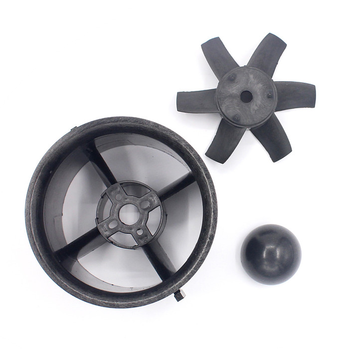 QX-MOTOR 70mm 6 Blades Ducted Fan Propeller With Ducted Barrel Brushless Motor Fan for RC Drone Accessories Quadcopter