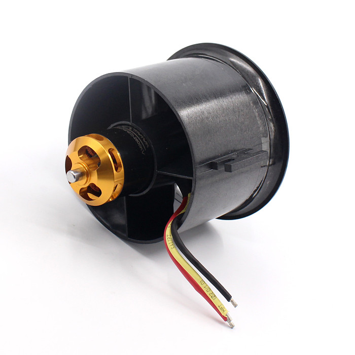 QX 70mm 12 Blades EDF Ducted Fan 4S Motor QF2827 2600KV Brushless Motor for Jet AirPlane