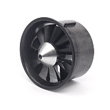 QX-MOTOR 64mm 12 Blades Ducted Fan EDF with Ducted Barrel Accessories for RC Drone Brushless Motor