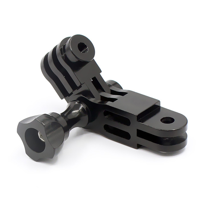 OEM CNC Aluminum Three-Way Pivot Arm Mount Adapter Blue for Gopro HD Hero 3 2 Camera