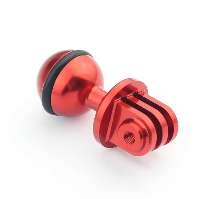 CNC 360 Degree Rotation Ball Head Mount Tripod 2.5CM for Gopro Hero13 5 4 Xiaomi Yi SJCam GitUp Cameras
