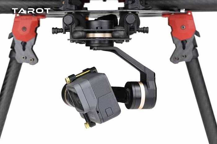 Tarot 3D V Metal 3 axis PTZ Gimbal Camera Stablizer TL3T05 for GOPRO Action Camera FPV Drone