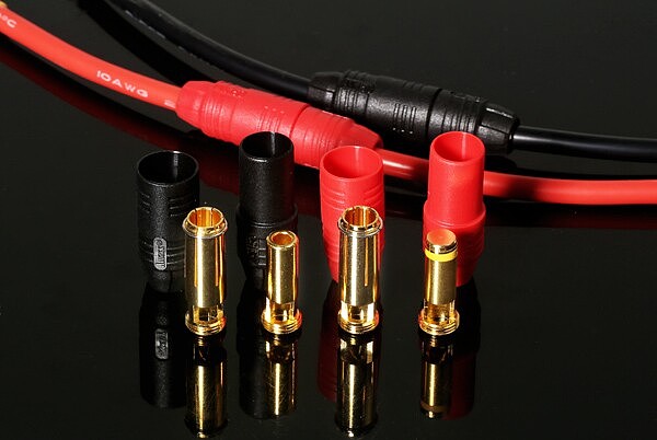 AS150 ESC Sparkproof Plugs Electronic Governor End Plug with Resistance Light Weight for High Voltage Battery RC Model TL2912