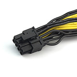 XT-XINTE 6P to 8P (6 + 2) Server Power Conversion Board Graphics Module Line Cable 60+20CM