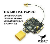 HGLRC F4 V5PRO Flight Controller 5.8G 40CH 0/25/200/600mW Switchable FPV Transmitte w/5V BEC OSD PDB For FPV RC Drone Quadcopter