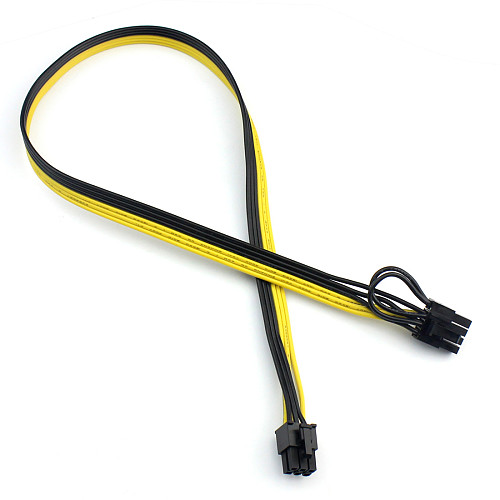 XT-XINTE 6P to 8P (6 + 2) Server Power Conversion Board Graphics Module Line Cable 40CM