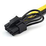 XT-XINTE 6P to 8P (6 + 2) Server Power Conversion Board Graphics Module Line Cable 40CM