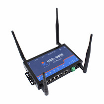 USRIOT USR-G800 Industrial 4G Wireless LTE Router RS232 to 4G Network Transparent Transmission with SIM Card Slot