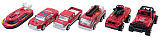 6pcs/set 1:64 Alloy Car Children's Baby Toy Car Fire Truck Series Christmas Gift