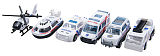 6pcs/set 1:64 Alloy Car Children's Baby Kid Toy Ambulance Series Christmas Gift