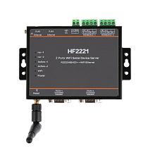 HF2221 2 Ports Wifi Serial Device Server RS232/RS422/RS485 to Ethernet / Wi-Fi Serial Server