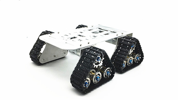4wd Metal Tank Smart Crawler Robotic Chassis for DIY RC Robot Toy Car 25.5x25x23cm