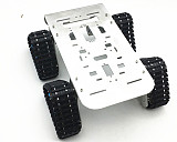 4wd Metal Tank Smart Crawler Robotic Chassis for DIY RC Robot Toy Car 25.5x25x23cm