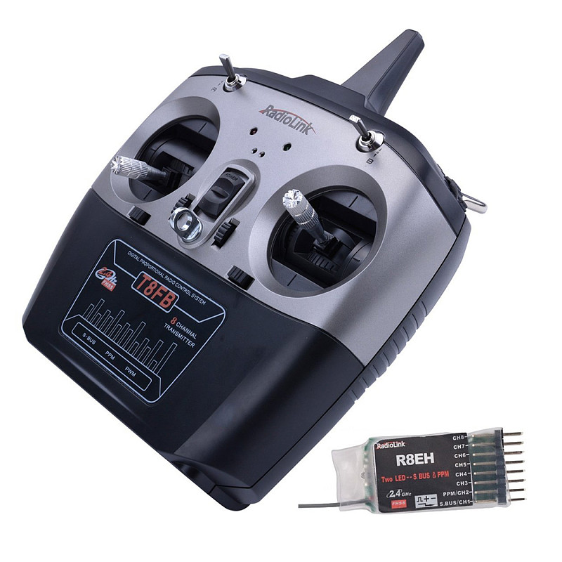RadioLink T8FB 2.4GHz 8ch RC Transmitter R8EF Receiver Combo Remote Rontrol for RC Helicopter DIY RC Quadcopter Plane