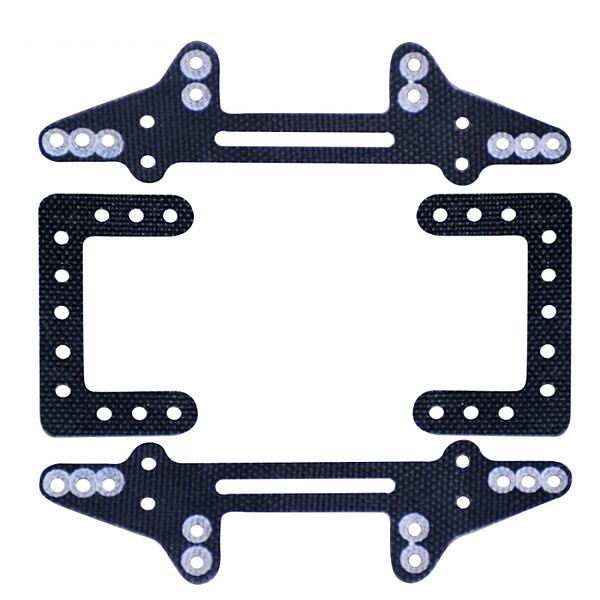 MS Bottom Plate Glass fiber wing set Shock-absorbing mounting bracket DIY TAMIYA MINI 4WD Car Model Accessories