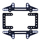 MS Bottom Plate Glass fiber wing set Shock-absorbing mounting bracket DIY TAMIYA MINI 4WD Car Model Accessories