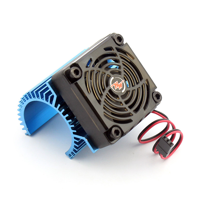 Hobbywing EZRUN Motor Combo C1 Motor Heat Sink + 5V Fan Hobbywing 2S for 3660 3665 3674 1/8 RC Car Brushless Motor
