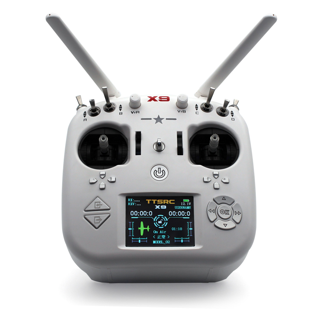 JMT X9 Remote Control 9CH Transmitter with Receiver for DIY Drone