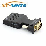 VGA to HDMI Converter 1080P Male to Female Adapter with Video Cable Adapter Plug and Play for PC Laptop TV to HDTV Projector