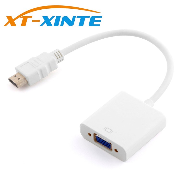 HDMI Male to VGA RGB Female Cable Adapter HDMI to VGA Converter with Chip 1080P HDPC Adapter for TV Projector Laptop Xiaomi Box