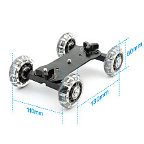 F06249-A Photography Pulley Car Mute Skater Wheel Track + Friction Articulating Magic Arm 7 for 5d2 DSLR Camera Camcord