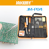 JAKEMY JM-P04 17 pcs DIY Disassemble Welding Soldering Tool Sets Electric Soldering Metal Flux Tweezers Screwdriver Set