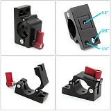 JMT 25mm Rail Rod Clamp Bracket Holder with 1/4 3/8 Mount for DJI Ronin M MX Accessories Monitor Clip Photo Studio Spare Parts