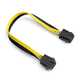 100pcs XT-XINTE 6P Female to Female Extension Cord Adapter Cable 25CM