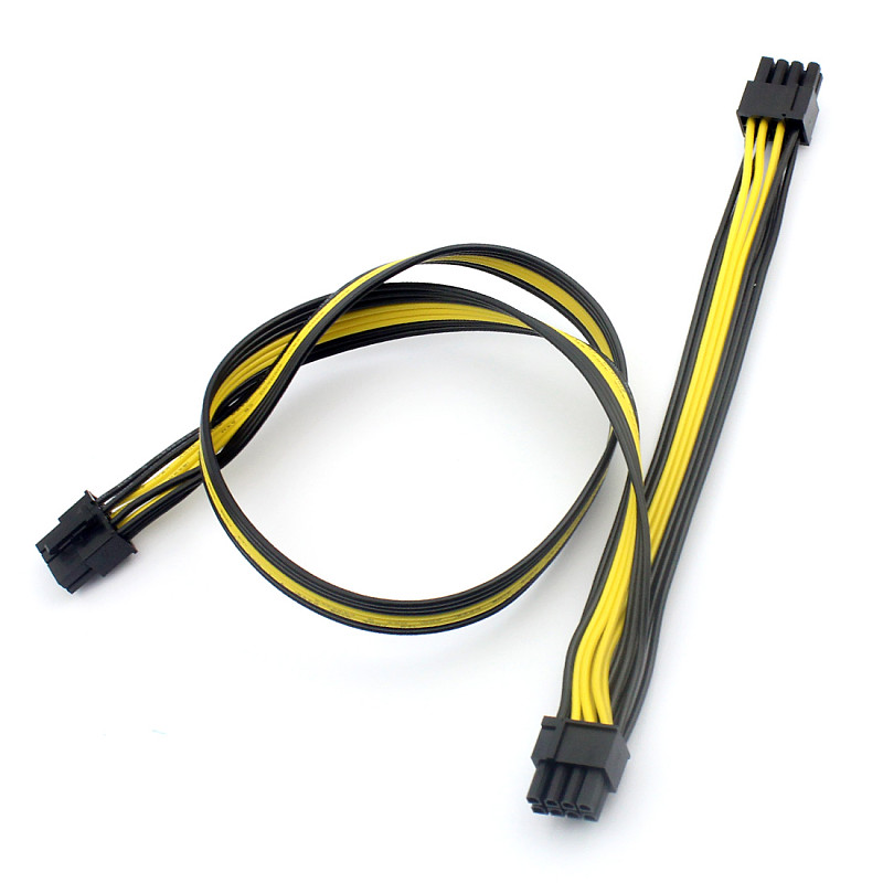 8Pin to 8Pin(6+2) Graphics Video Card Power Supply Cable Dual Double Port Connector 8p to 8p 18AWG Wire Adapter for Computer PC