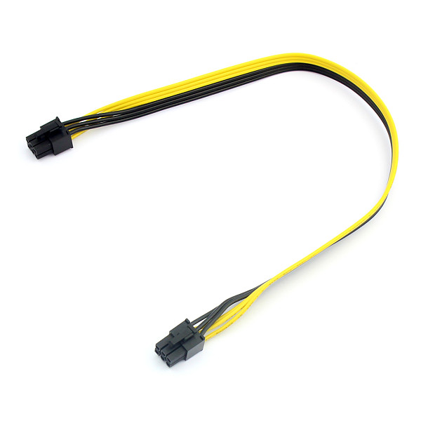 40cm Cable Adapter 6P to 6P 18AWG Wire Line Graphics extension cord Server Conversion Board 6pin to 6pin Power Supply Connector