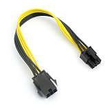 Graphics 6P to 6P Power Supply Adapter Extension Cable 6Pin PCIE Extender Cable Male to Male Wire Line Cord 20cm for PC Computer