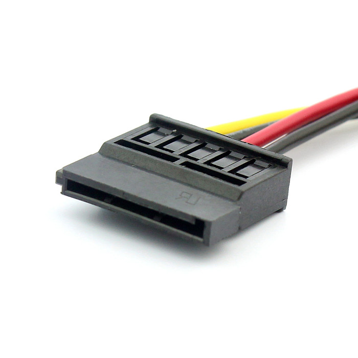 4Pin IDE to SATA Power Supply Cable 4Pin to 15Pin SATA Hard Drive Power Adapter Cable Wire 20cm