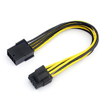 Graphics 8P to CPU 8Pin (4pin +4pin ) Power Cable Adapter Famale to Male Power Supply Connector Convertor 8P to 8P Wire 12cm
