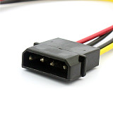 4Pin IDE to SATA Power Supply Cable 4Pin to 15Pin SATA Hard Drive Power Adapter Cable Wire 20cm