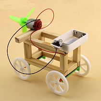 DIY Assemble Model Wind Up Toys Wind Powered Wind-up Toy Car Technology Production Scientific Puzzle DIY Assembling Kit